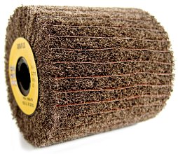 ABRA PLUS - BRUSNÝ VÁLEC kombinace brusného rouna a lamel brusného plátna 100 x 100 mm