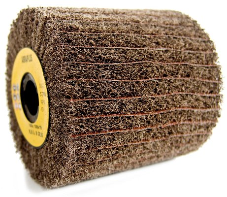 ABRA PLUS - BRUSNÝ VÁLEC kombinace brusného rouna a lamel brusného plátna 100 x 100 mm