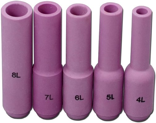 Hubice keramická (TIG) pro hořáky 17/18/26 se závitem prodloužená 76 mm