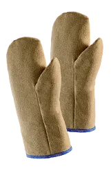 Tepelně odolné rukavice JUTEC do 750 °C s vnitřní izolací z PBI tkaniny CE CAT III