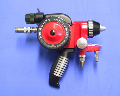 GTV 12E Zařízení pro nástřik plamenem drátem se vzduchovou turbínou pro pohon drátu