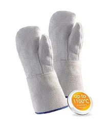 Rukavice JUTEC ze silikátové tkaniny krátkodobě do 1100° C CE Cat III