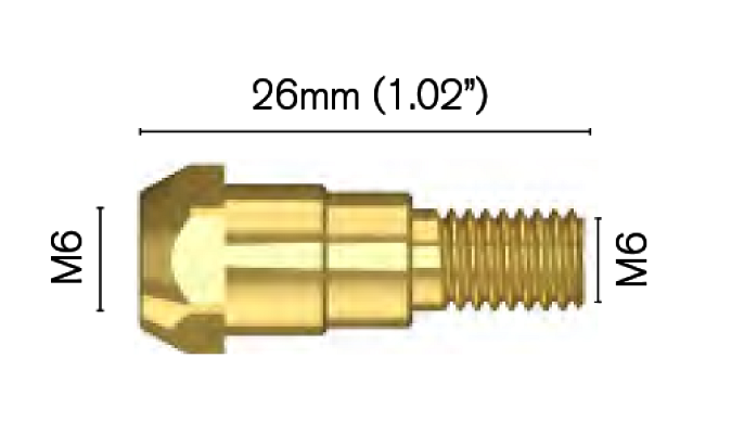 Držák špičky M6/M6/26