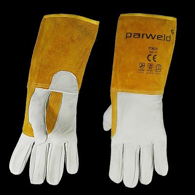 Rukavice svářečské Parweld TIG z kozinky, manžeta z hovězí kůže