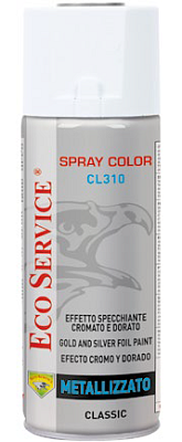 Rychleschnoucí akrylová barva ve spreji se zářivými kovovými efekty Metallizzato Argento TP310