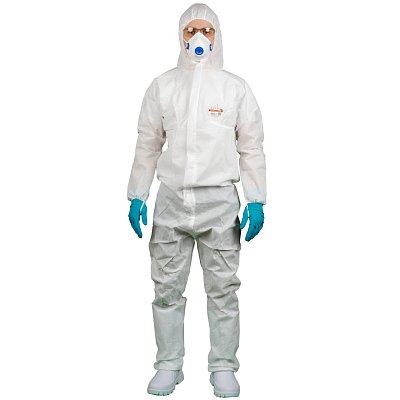 Jednorázová ochranná kombinéza kat. III C110, typ ochrany 5 a 6