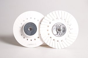 Podložný talíř TPF125M14TF na brusné výseky 125/M14 Turbo flex bílý